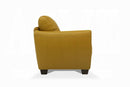 Valeria Mustard Leather Sofa - NY Furniture Direct (NY)
