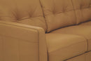 Radwan Camel Leather Sofa - NY Furniture Direct (NY)