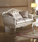 Acme Chantelle Loveseat w/3 Pillows in Pearl White 53541 - NY Furniture Direct (NY)