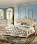 Acme Chantelle California King Bed with Button Tufted Panels in Pearl White 23534CK - NY Furniture Direct (NY)