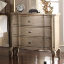 Acme Chelmsford 3-Drawer Nightstand in Antique Taupe 26053 - NY Furniture Direct (NY)