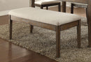 Acme Furniture Claudia Upholstered Bench in Beige and Brown 71718 - NY Furniture Direct (NY)