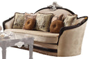 Acme Furniture Ernestine Sofa with 7 Pillows in Tan and Black 52110 - NY Furniture Direct (NY)