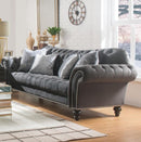 Acme Furniture Gaura Sofa in Dark Gray Velvet 53090 - NY Furniture Direct (NY)