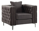 Acme Furniture Gillian II Chair in Dark Gray 53389 - NY Furniture Direct (NY)
