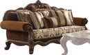 Acme Furniture Jardena Sofa with 6 Pillows in Cherry Oak 50655 - NY Furniture Direct (NY)