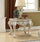 Acme Furniture Ranita End Table with Marble Top in Champagne 81042 - NY Furniture Direct (NY)