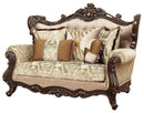 Acme Furniture Shalisa Loveseat with 5 Pillows in Walnut 51051 - NY Furniture Direct (NY)