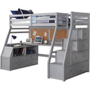 Acme Jason II Twin Loft Bed & Ladder in Gray 37445 - NY Furniture Direct (NY)