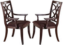 Acme Keenan Dining Arm Chairs (Set of 2) in Dark Walnut 60258 - NY Furniture Direct (NY)