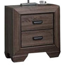 Acme Lyndon Nightstand in Weathered Gray Grain 26023 - NY Furniture Direct (NY)