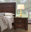 Acme Oberreit 2 Drawer Nightstand in Walnut 25793 - NY Furniture Direct (NY)