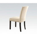 Acme Nolan Side Chair (Set of 2) in Linen/Weathered Black 72852 - NY Furniture Direct (NY)
