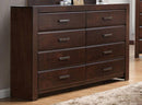 Acme Oberreit 8 Drawer Dresser in Walnut 25795 - NY Furniture Direct (NY)