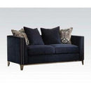 Acme Phaedra Loveseat with 4 Pillows in Blue Fabric 52831 - NY Furniture Direct (NY)