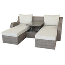 Acme Salena Sofa Bed with Coffee Table in Beige/Gray 45010 - NY Furniture Direct (NY)