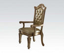 Acme Vendome Arm Chair (Set of 2) in Gold Patina 63004 - NY Furniture Direct (NY)