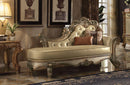 Acme Vendome Chaise in Gold Patina 96485 - NY Furniture Direct (NY)