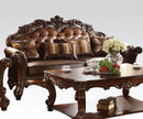Acme Vendome Stationary Sofa with 3 Pillows in Cherry 52001 - NY Furniture Direct (NY)