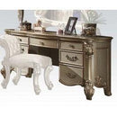 Acme Vendome Vanity Desk in Gold Patina 23007 - NY Furniture Direct (NY)