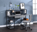 Amiel Faux Concrete & Black Desk - NY Furniture Direct (NY)