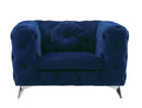 Atronia Blue Fabric Chair - NY Furniture Direct (NY)