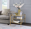 Astrid Gold & Mirror End Table - NY Furniture Direct (NY)