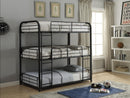 Cairo Sandy Black Bunk Bed (Triple Full) - NY Furniture Direct (NY)