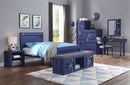 Cargo Blue Twin Bed - NY Furniture Direct (NY)