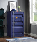 Cargo Blue Chest (Single Door) - NY Furniture Direct (NY)