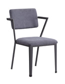 Cargo Gray Fabric & Gunmetal Chair - NY Furniture Direct (NY)