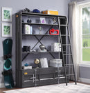 Cargo Gunmetal Bookshelf & Ladder - NY Furniture Direct (NY)