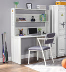 Cargo White Desk & Hutch - NY Furniture Direct (NY)