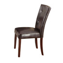 Danville Espresso PU & Walnut Side Chair - NY Furniture Direct (NY)
