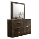 Elettra Rustic Walnut Mirror - NY Furniture Direct (NY)