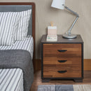 Eloy Walnut & Espresso Accent Table - NY Furniture Direct (NY)