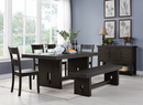 Haddie Distressed Walnut Dining Table - NY Furniture Direct (NY)
