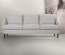 Helena Pearl Gray Leather Sofa - NY Furniture Direct (NY)