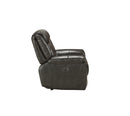 Imogen Gray Leather-Aire Recliner (Power Motion) - NY Furniture Direct (NY)