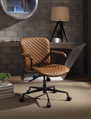 Josi Coffee Top Grain Leather Office Chair - NY Furniture Direct (NY)