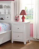 Lacey White Nightstand (2 DRAWERS) - NY Furniture Direct (NY)