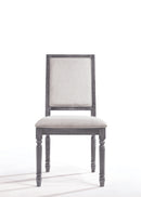 Leventis Cream Linen & Weathered Gray Side Chair - NY Furniture Direct (NY)