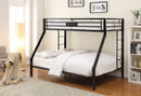 Limbra Sandy Black Bunk Bed (Twin XL/Queen) - NY Furniture Direct (NY)