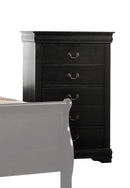 Louis Philippe Black Chest - NY Furniture Direct (NY)