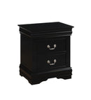 Louis Philippe Black Nightstand - NY Furniture Direct (NY)
