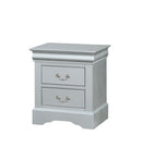 Louis Philippe III Platinum Nightstand - NY Furniture Direct (NY)