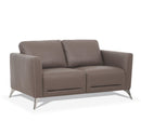 Malaga Taupe Leather Loveseat - NY Furniture Direct (NY)
