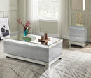 Mallika Mirrored & Faux Crystals Coffee Table - NY Furniture Direct (NY)
