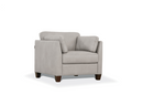 Matias Dusty White Leather Chair - NY Furniture Direct (NY)