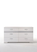 Naima II White High Gloss Dresser - NY Furniture Direct (NY)
